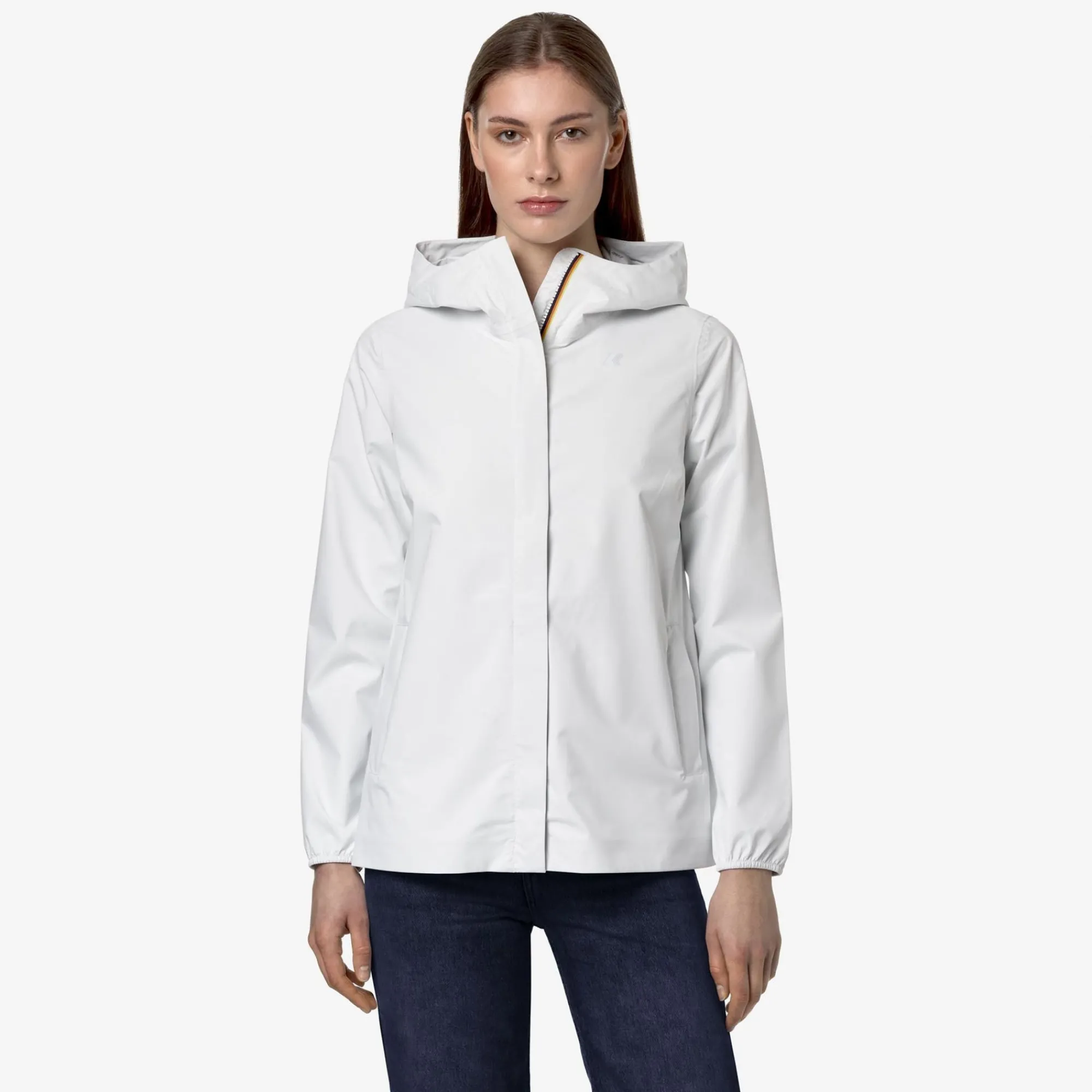 K-WAY Marguerite Stretch Dot - Jackets - Mid - Woman - White Best