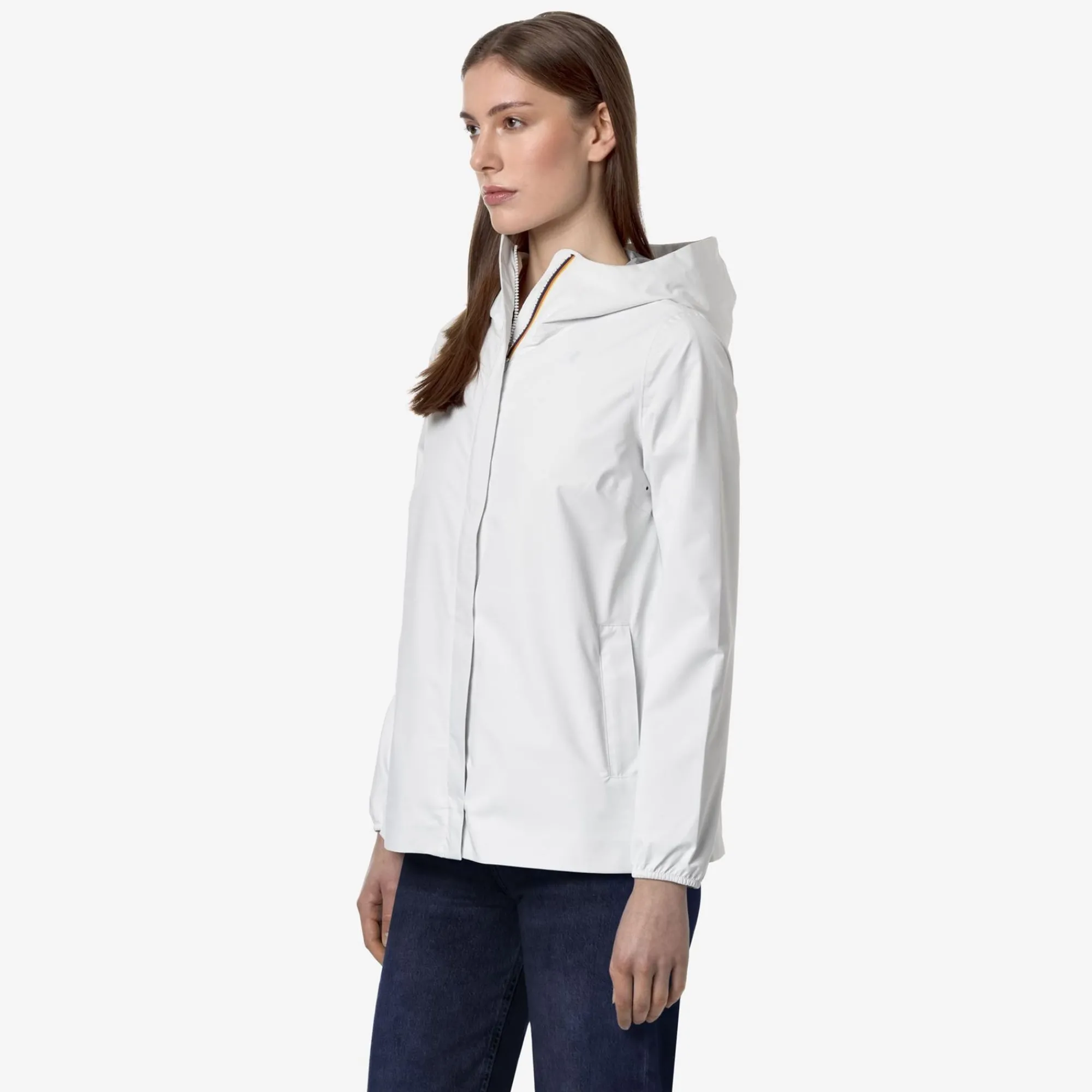 K-WAY Marguerite Stretch Dot - Jackets - Mid - Woman - White Best