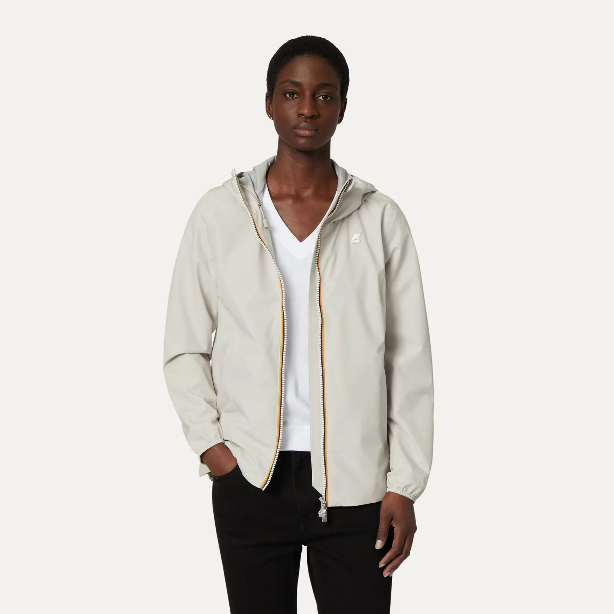 K-WAY Marguerite Stretch Poly Jersey - Jackets - Mid - Woman - Beige Lt Store