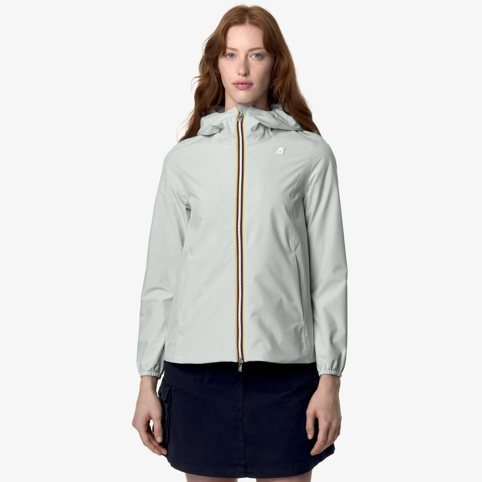 K-WAY Marguerite Stretch Poly Jersey - Jackets - Mid - Woman - Grey Sage Outlet