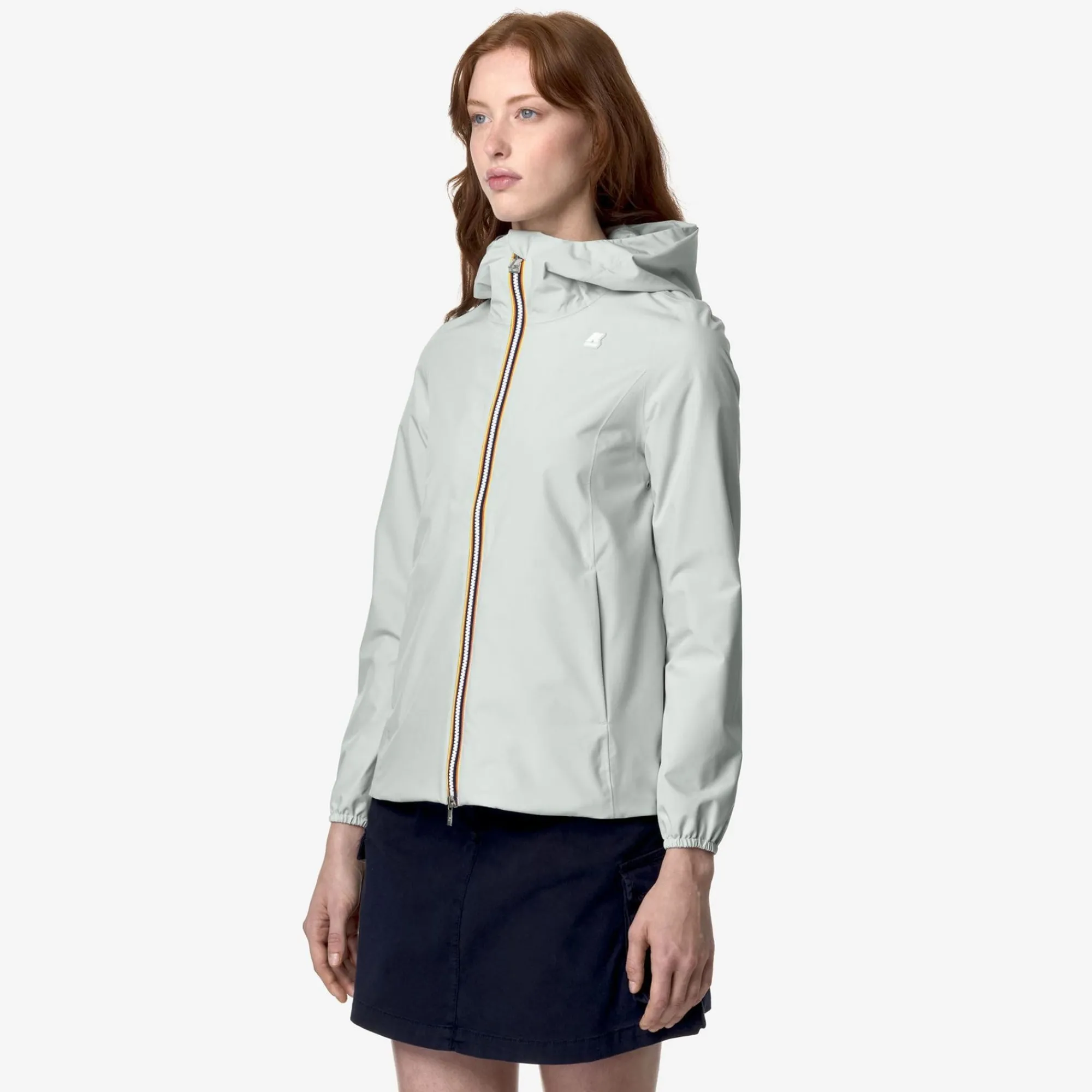 K-WAY Marguerite Stretch Poly Jersey - Jackets - Mid - Woman - Grey Sage Outlet