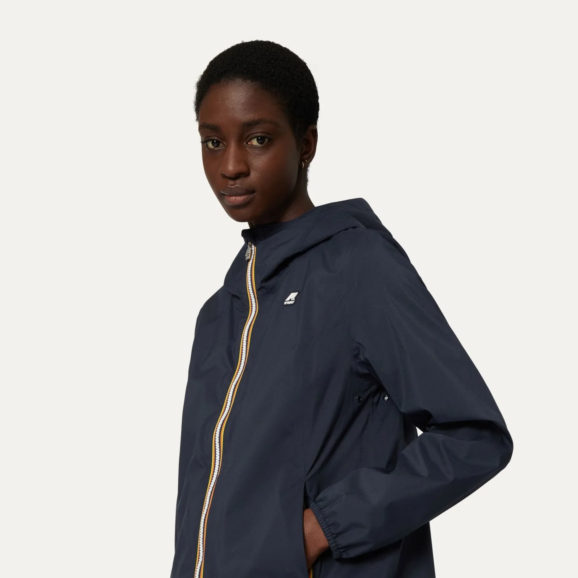 K-WAY Marguerite Stretch Poly Jersey - Jackets - Mid - Woman - Blue Depth Shop