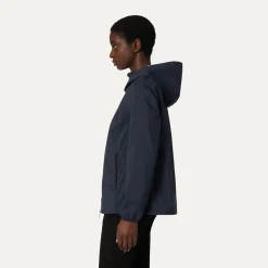 K-WAY Marguerite Stretch Poly Jersey - Jackets - Mid - Woman - Blue Depth Shop