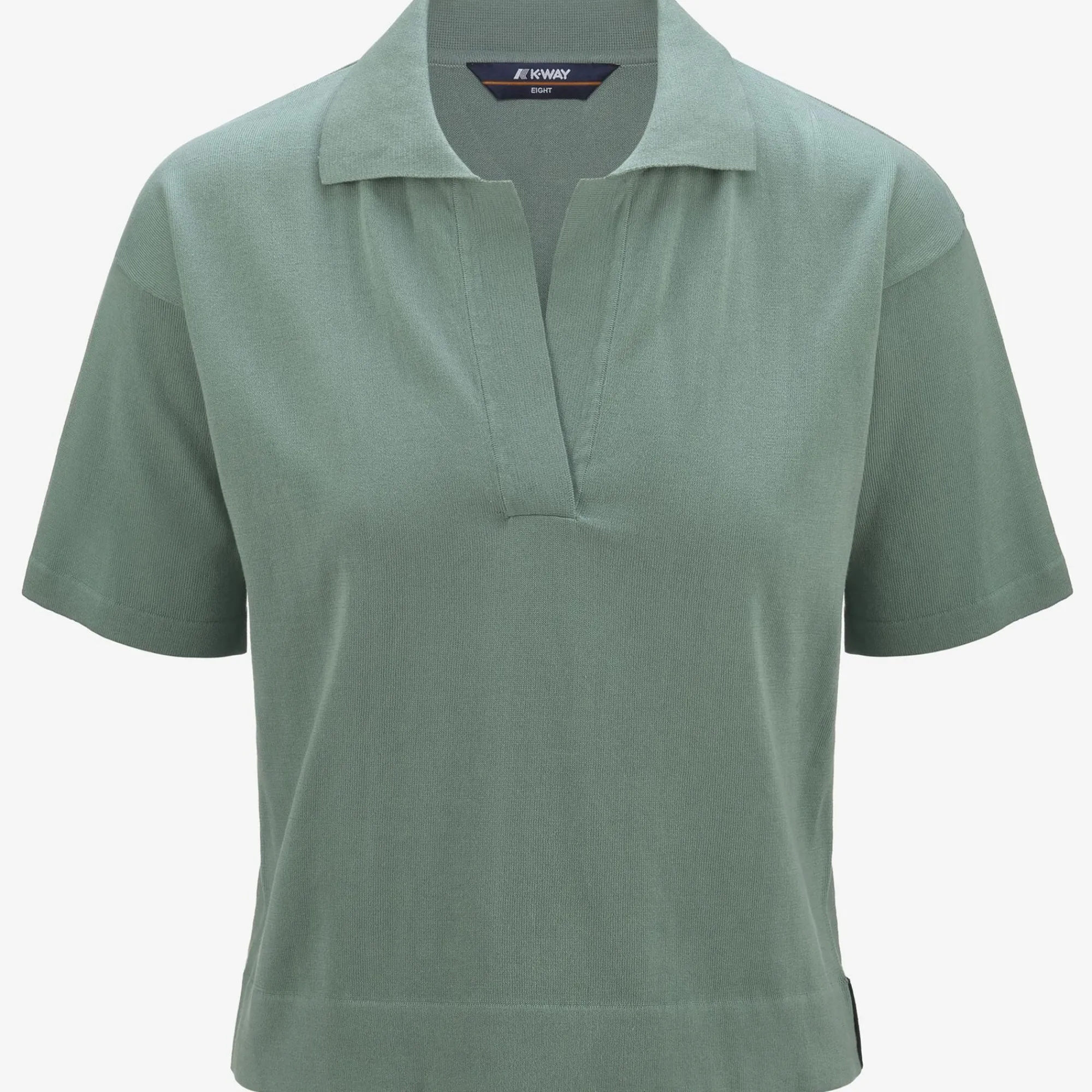 K-WAY Marlhes - Knitwear - Polo - Woman - Green Mold Flash Sale