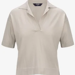 K-WAY Marlhes - Knitwear - Polo - Woman - Beige Lt Flash Sale