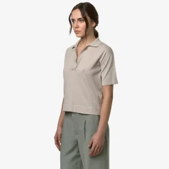 K-WAY Marlhes - Knitwear - Polo - Woman - Beige Lt Flash Sale