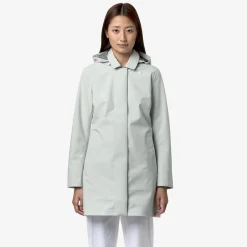 K-WAY Mathy Bonded Jersey - Jackets - Mid - Woman - Grey Sage Flash Sale