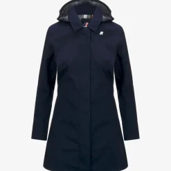 K-WAY Mathy Bonded Jersey - Jackets - Mid - Woman - Blue Depth New