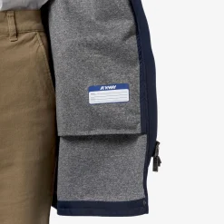 K-WAY Mathy Bonded Jersey - Jackets - Mid - Woman - Blue Depth New