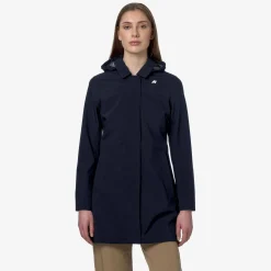 K-WAY Mathy Bonded Jersey - Jackets - Mid - Woman - Blue Depth New