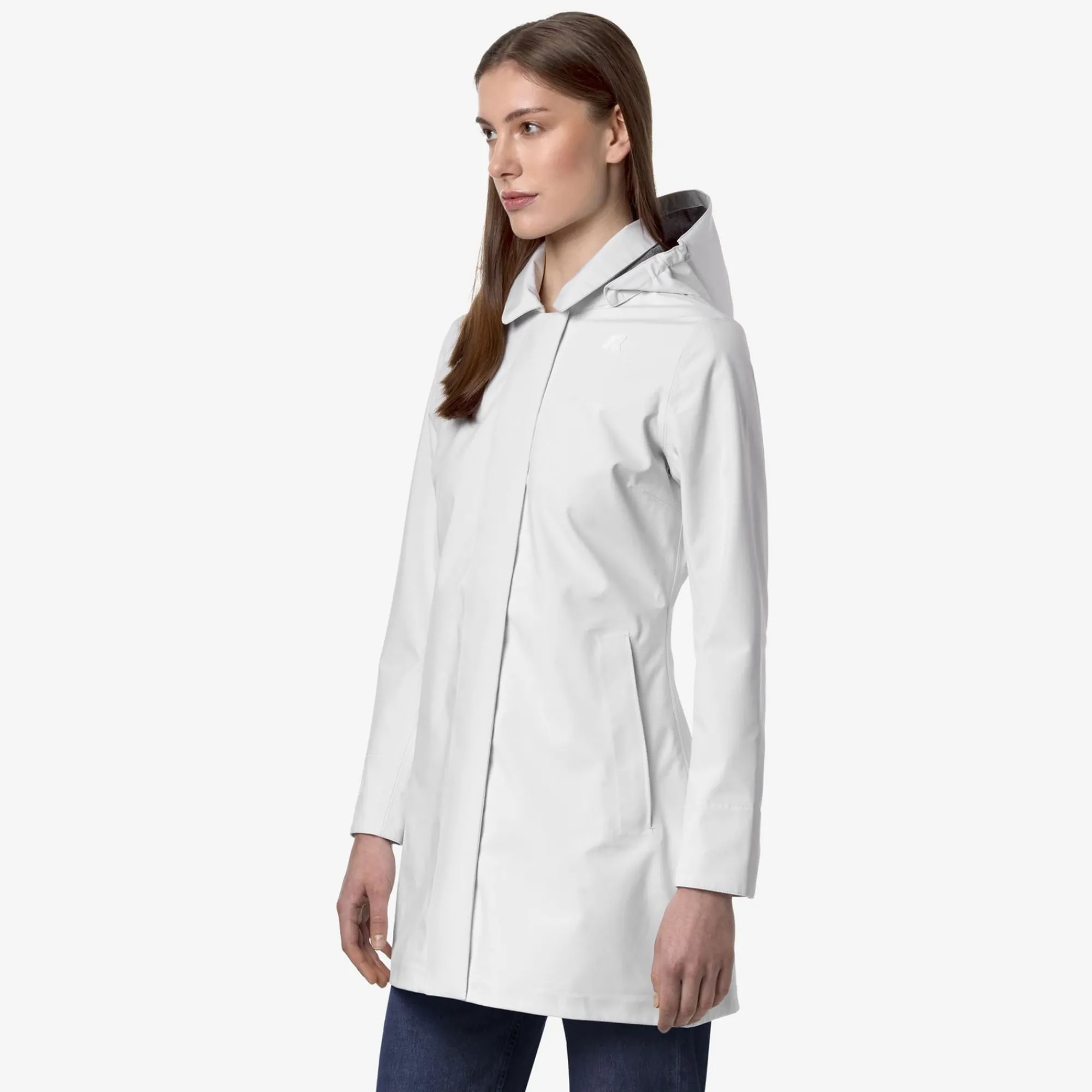 K-WAY Mathy Bonded Jersey - Jackets - Mid - Woman - White Hot