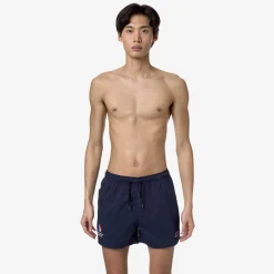 K-WAY Mehdy Orient Express Ac - Bathing Suits - Swimming Trunk - Man - Blue Dress Hot