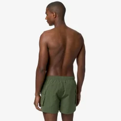 K-WAY Mellow Mini Ripstop - Bathing Suits - Swimming Trunk - Man - Green Cypress Cheap