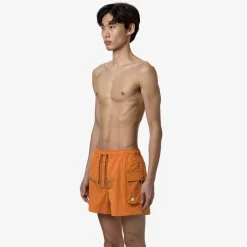 K-WAY Mellow Mini Ripstop - Bathing Suits - Swimming Trunk - Man - Orange Md Clearance