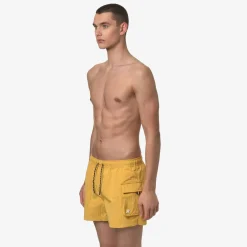 K-WAY Mellow Mini Ripstop - Bathing Suits - Swimming Trunk - Man - Yellow Mimosa Shop