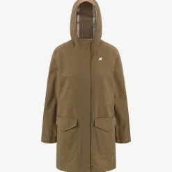 K-WAY Mirelle Cotton Feel - Jackets - Short - Woman - Brown Corda Hot