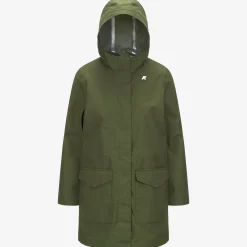K-WAY Mirelle Cotton Feel - Jackets - Short - Woman - Green Cypress Best