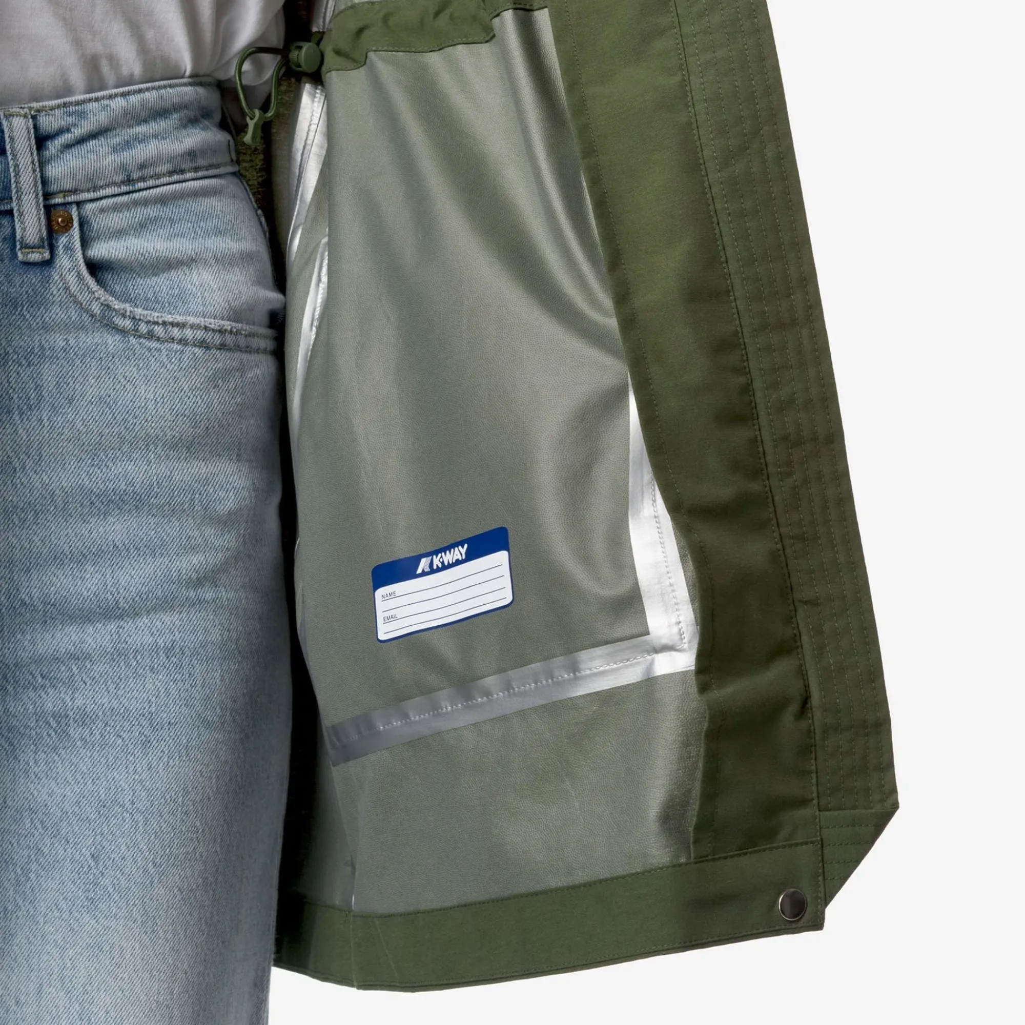 K-WAY Mirelle Cotton Feel - Jackets - Short - Woman - Green Cypress Best