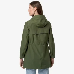 K-WAY Mirelle Cotton Feel - Jackets - Short - Woman - Green Cypress Best