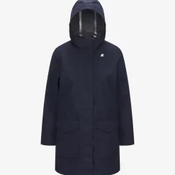 K-WAY Mirelle Cotton Feel - Jackets - Short - Woman - Blue Depth Hot