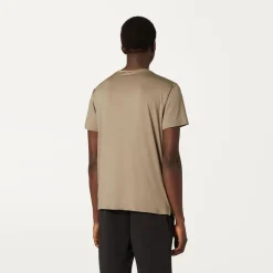 K-WAY Montour - T-Shirtstop - T-Shirt - Man - Beige Taupe Cheap