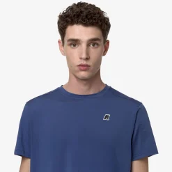 K-WAY Montour - T-Shirtstop - T-Shirt - Man - Blue Fiord Cheap