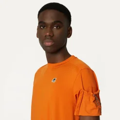 K-WAY Montour - T-Shirtstop - T-Shirt - Man - Orange Copper Flash Sale