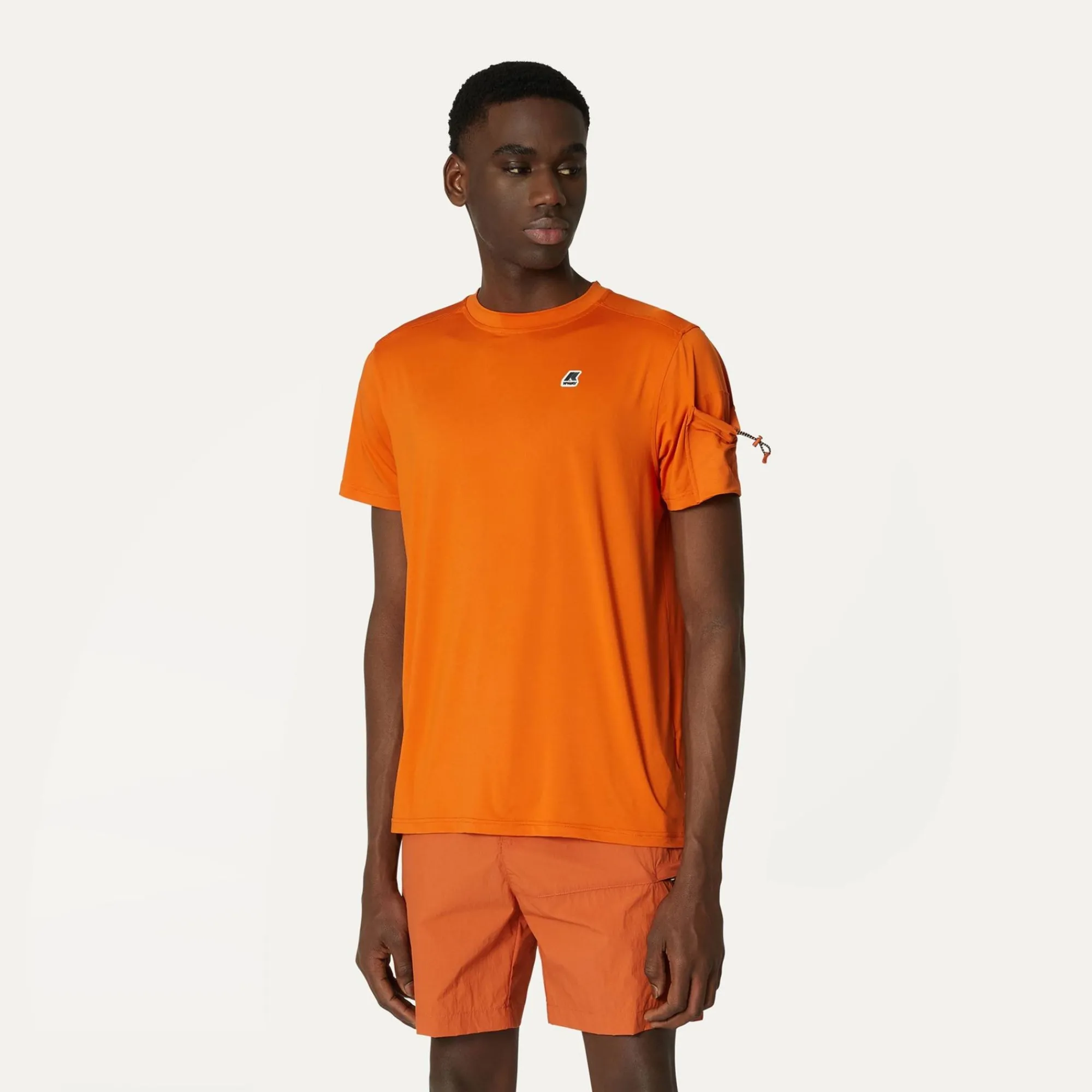 K-WAY Montour - T-Shirtstop - T-Shirt - Man - Orange Copper Flash Sale