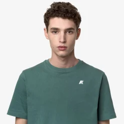 K-WAY Odom Letitrain - T-Shirtstop - T-Shirt - Man - Green Palm Sale
