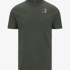 K-WAY Odom Lf - T-Shirtstop - T-Shirt - Unisex - Green Blackish Clearance