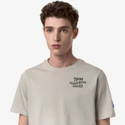 K-WAY Odom Logo Lf - T-Shirtstop - T-Shirt - Unisex - Beige Lt Flash Sale