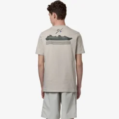 K-WAY Odom Logo Lf - T-Shirtstop - T-Shirt - Unisex - Beige Lt Online