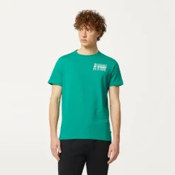 K-WAY Odom Multiple Lettering - T-Shirtstop - T-Shirt - Man - Green Outlet
