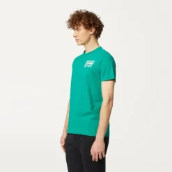 K-WAY Odom Multiple Lettering - T-Shirtstop - T-Shirt - Man - Green Outlet