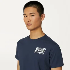 K-WAY Odom Multiple Lettering - T-Shirtstop - T-Shirt - Man - Blue Depth Best