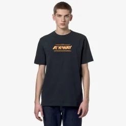 K-WAY Odom Typo - T-Shirtstop - T-Shirt - Man - Blue Depth Flash Sale