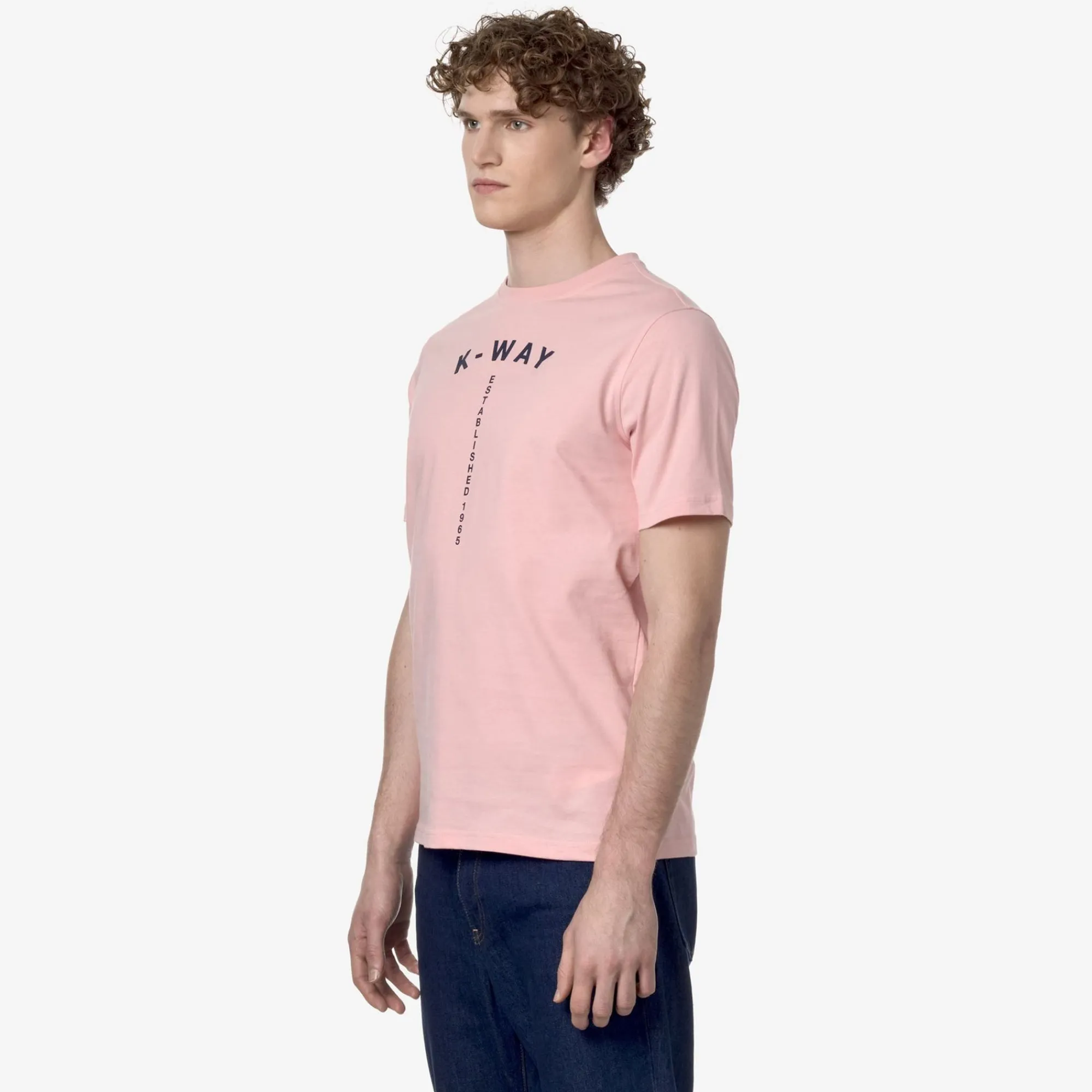 K-WAY Odom Typo Est. - T-Shirtstop - T-Shirt - Man - Pink Ash Best
