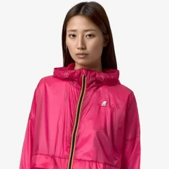K-WAY Ophel Light Micro Ripstop - Jackets - Short - Woman - Red Berry Hot