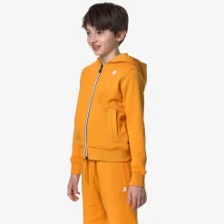 K-WAY P. Anthony - Fleece - Jacket - Boy - Orange Md New
