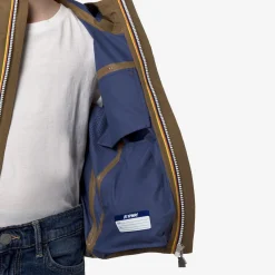 K-WAY P. Arnaud Eco Sd Contrast - Jackets - Short - Boy - Brown C-Blue F Best