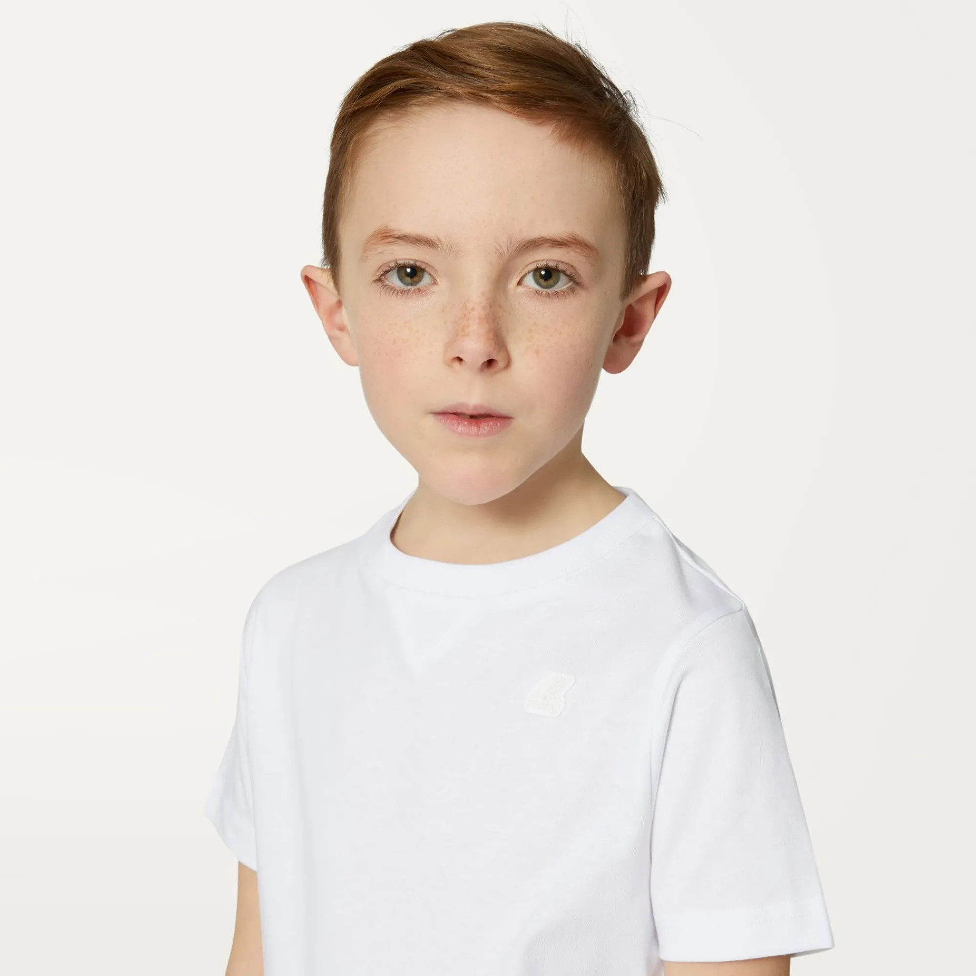 K-WAY P. Edwing Round Sleeves Three Pack - T-Shirtstop - T-Shirt - Boy - White-Orange Russet-Blue Ultramarine New