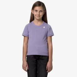 K-WAY P. Emel - T-Shirtstop - T-Shirt - Girl - Violet Glicine Flash Sale