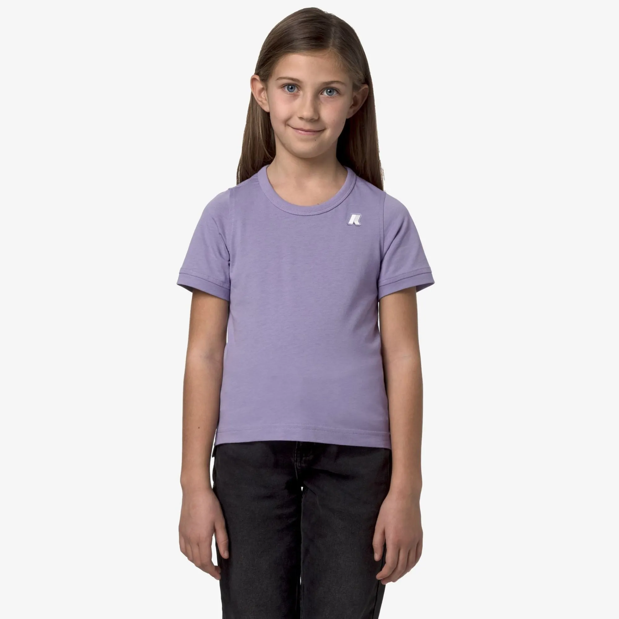 K-WAY P. Emel - T-Shirtstop - T-Shirt - Girl - Violet Glicine Flash Sale