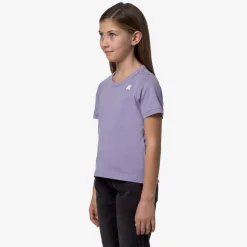 K-WAY P. Emel - T-Shirtstop - T-Shirt - Girl - Violet Glicine Flash Sale