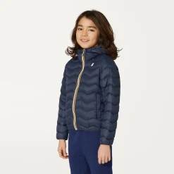 K-WAY P. Jack Quilted Warm - Jackets - Short - Boy - Blue Depth Cheap