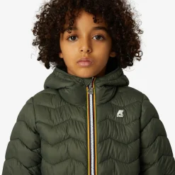 K-WAY P. Jack Quilted Warm - Jackets - Short - Boy - Green Blackish Sale