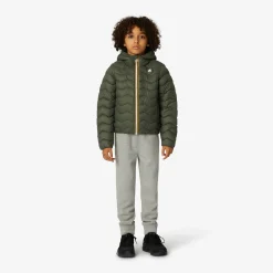 K-WAY P. Jack Quilted Warm - Jackets - Short - Boy - Green Blackish Sale