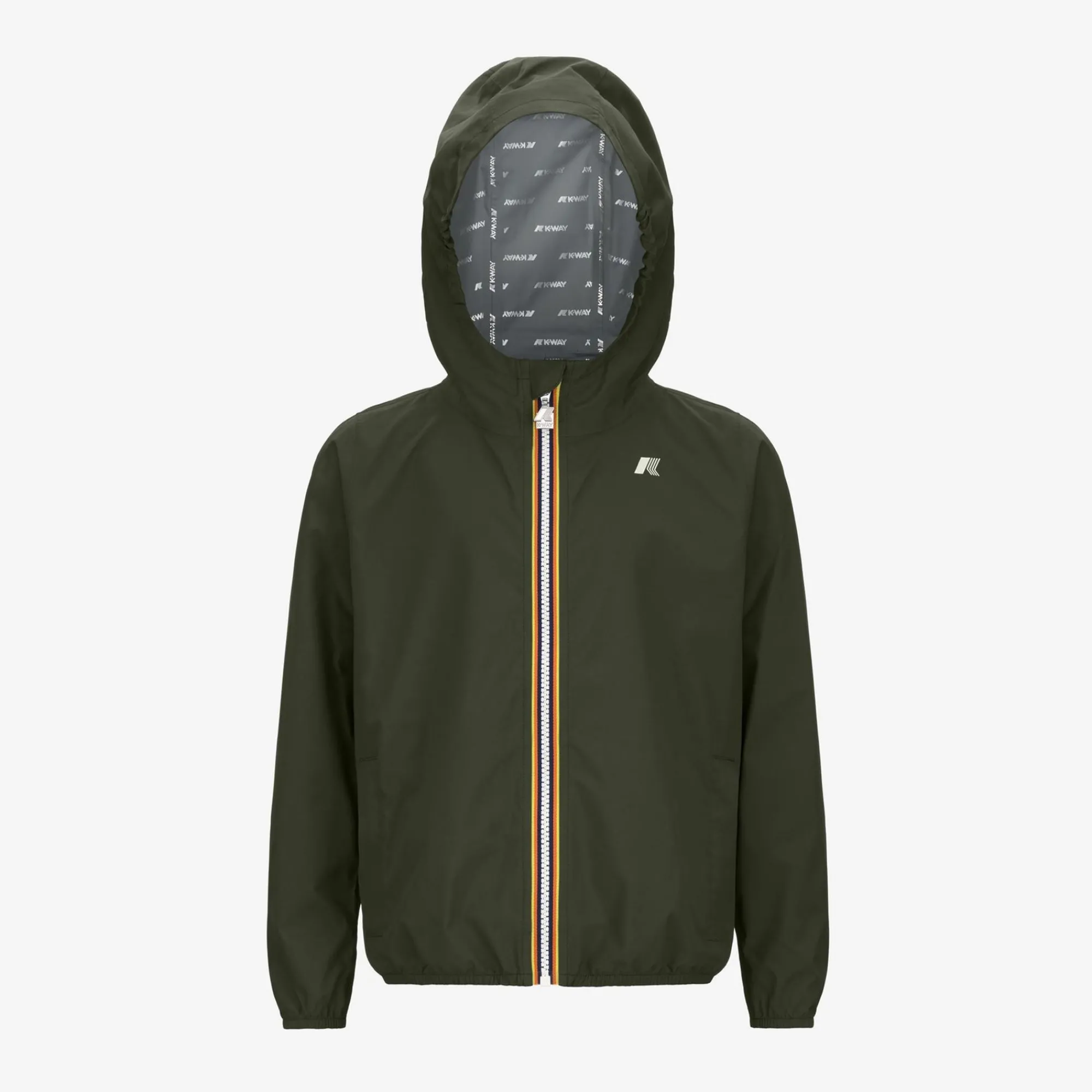 K-WAY P. Jack Stretch Dot - Jackets - Short - Boy - Green Blackish Store