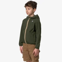 K-WAY P. Jack Stretch Dot - Jackets - Short - Boy - Green Blackish Store