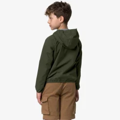K-WAY P. Jack Stretch Dot - Jackets - Short - Boy - Green Blackish Store